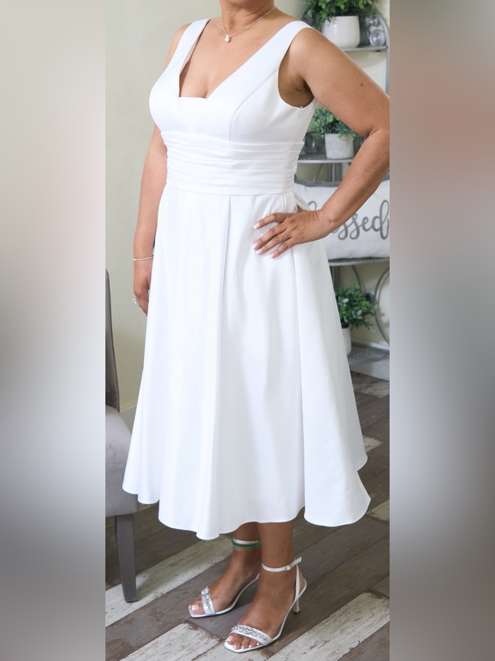 David’s Bridal DB Studio Wedding Dress – Style SDWG0970 | White